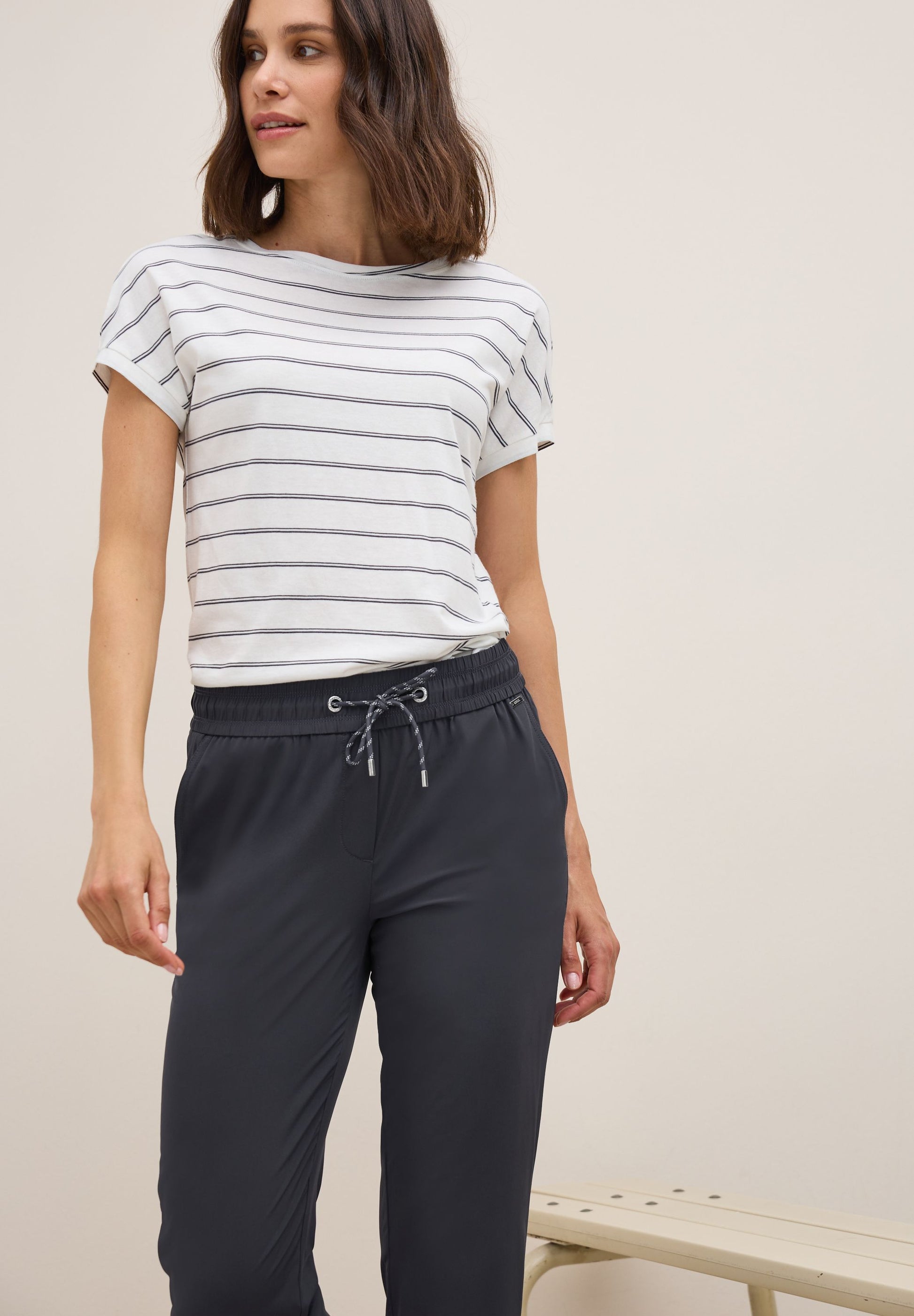 Cecil Damen Hose grau