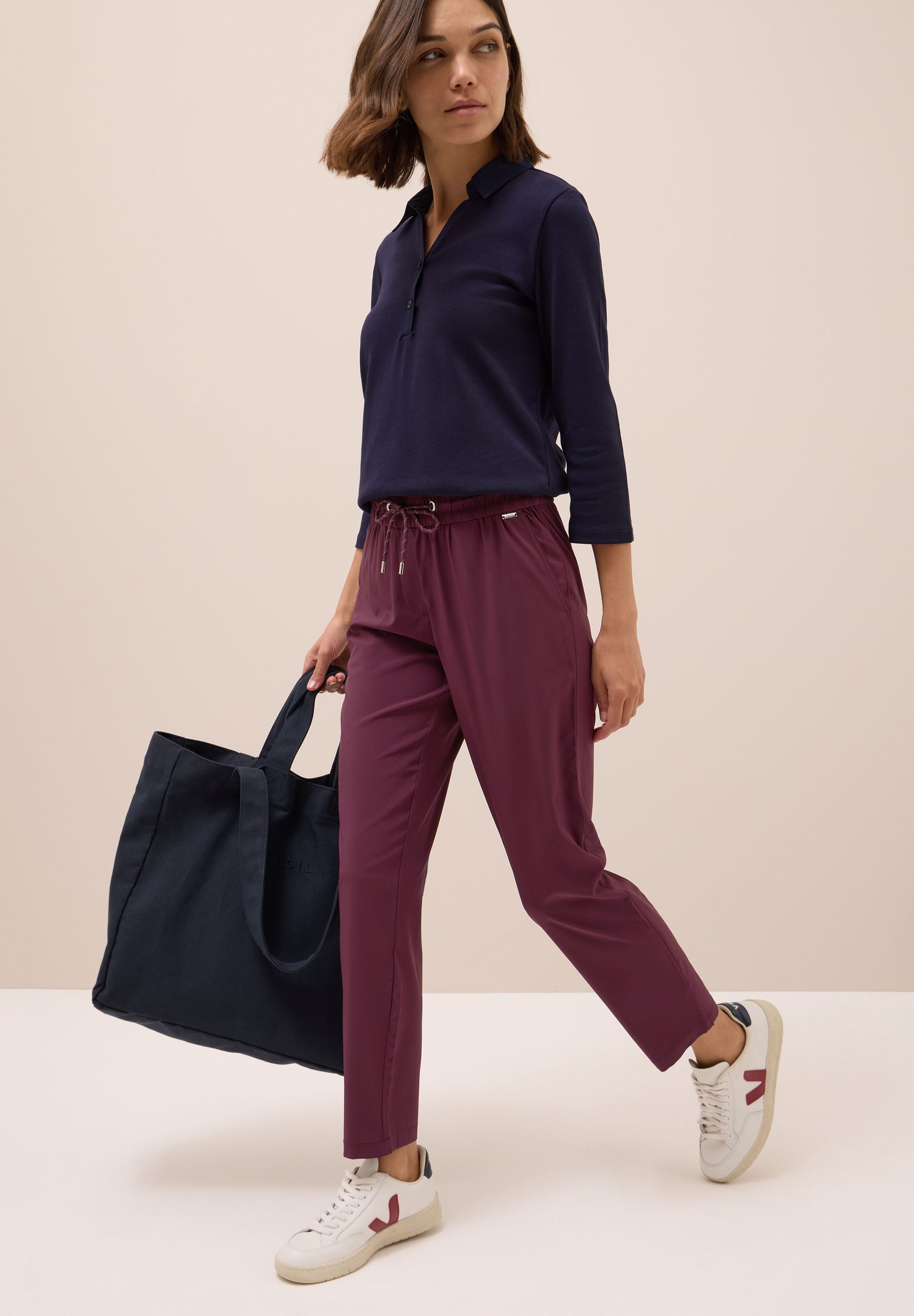 Cecil Damen Hose rot