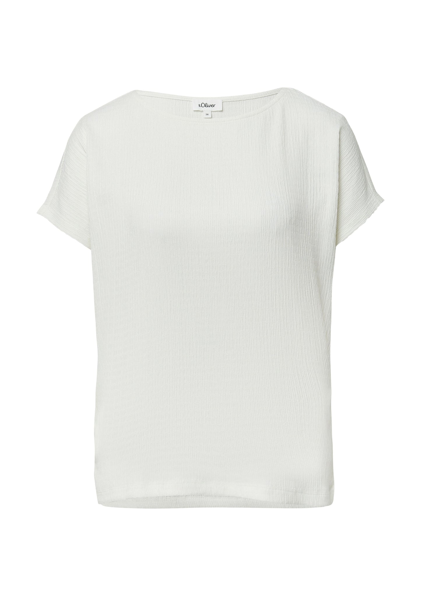 s.Oliver Damen T-Shirt weiß
