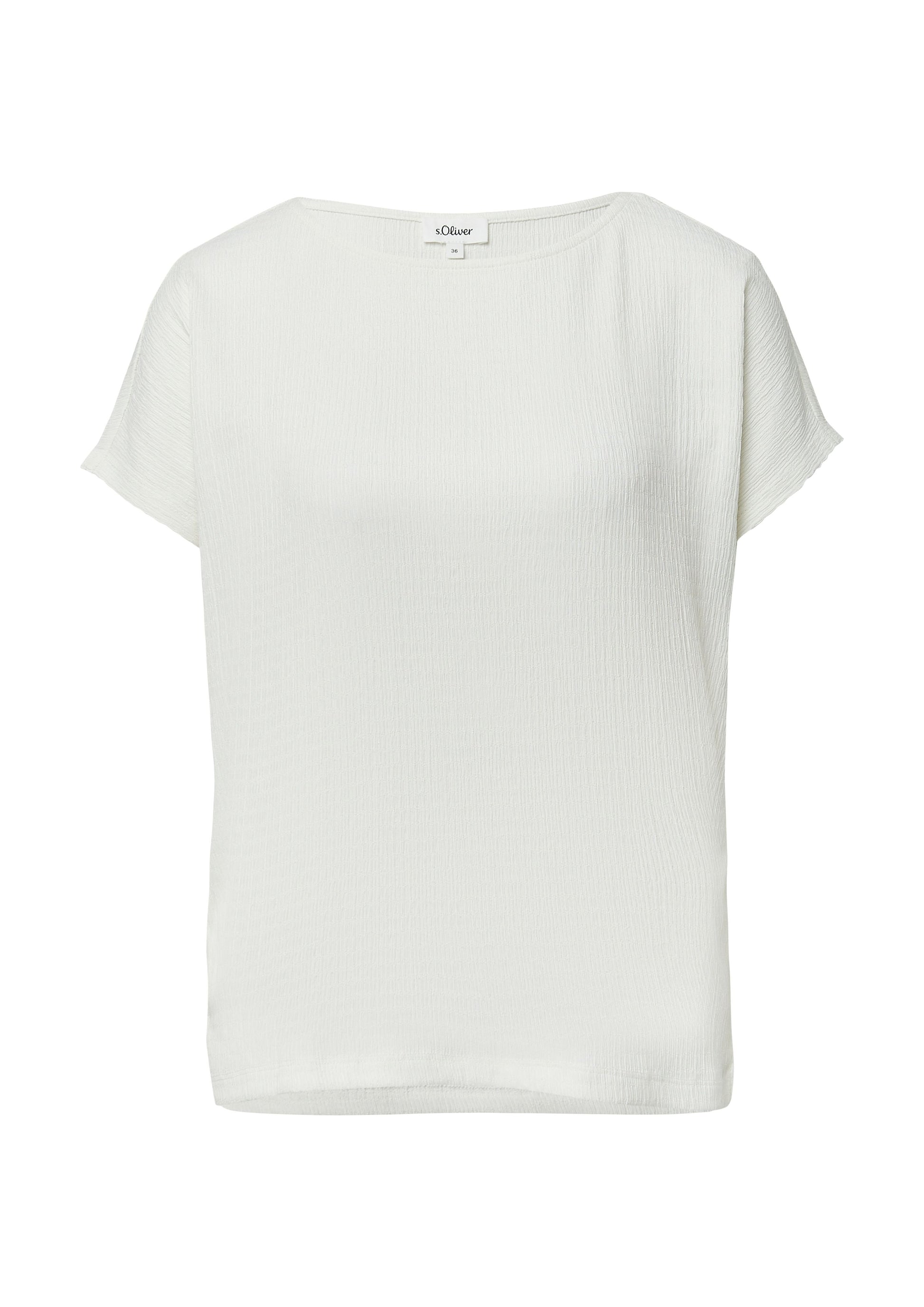s.Oliver Damen T-Shirt weiß