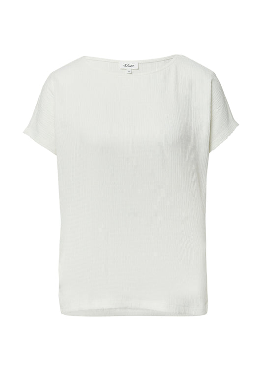 s.Oliver Damen T-Shirt weiß