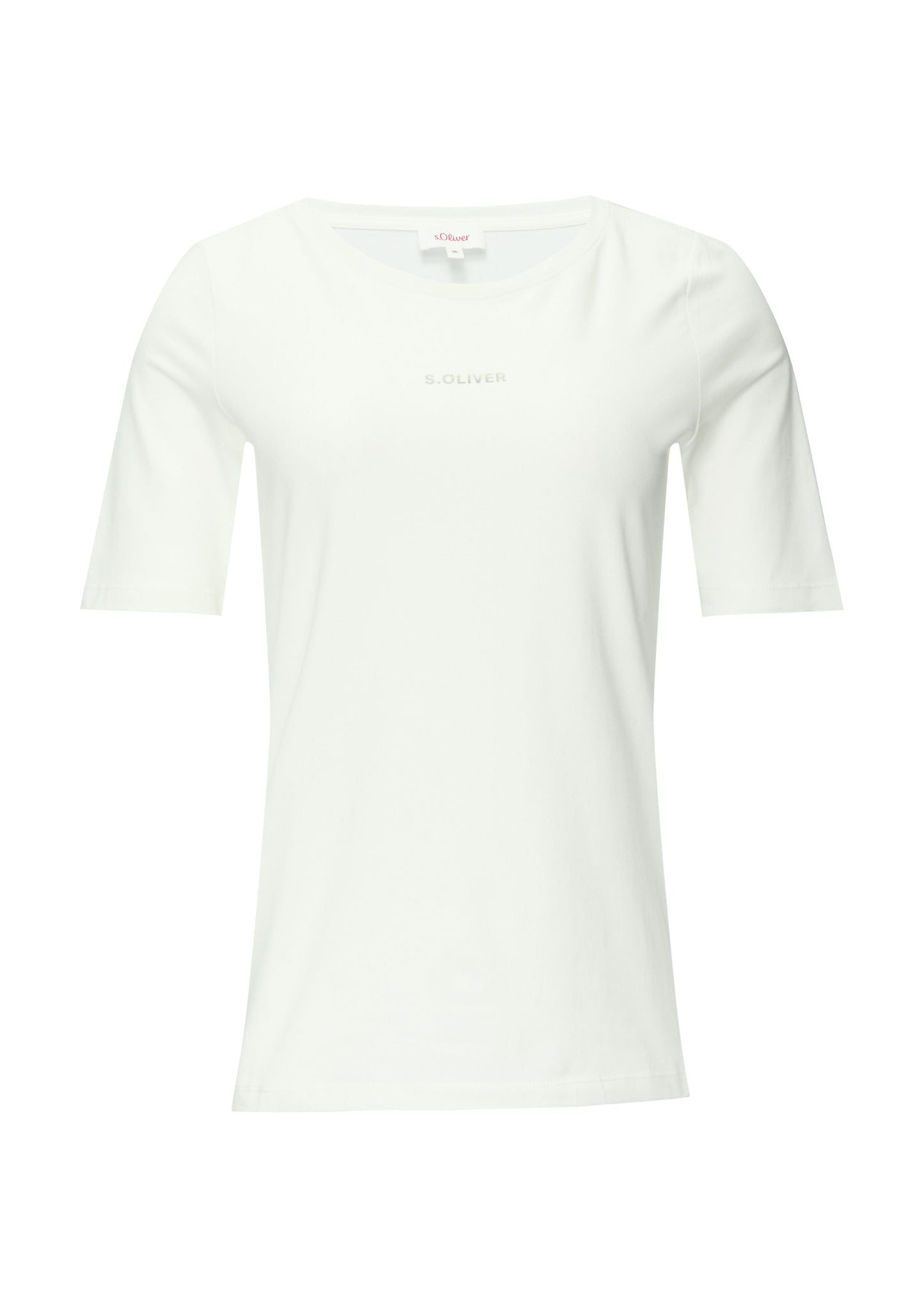 s.Oliver Damen T-Shirt weiß