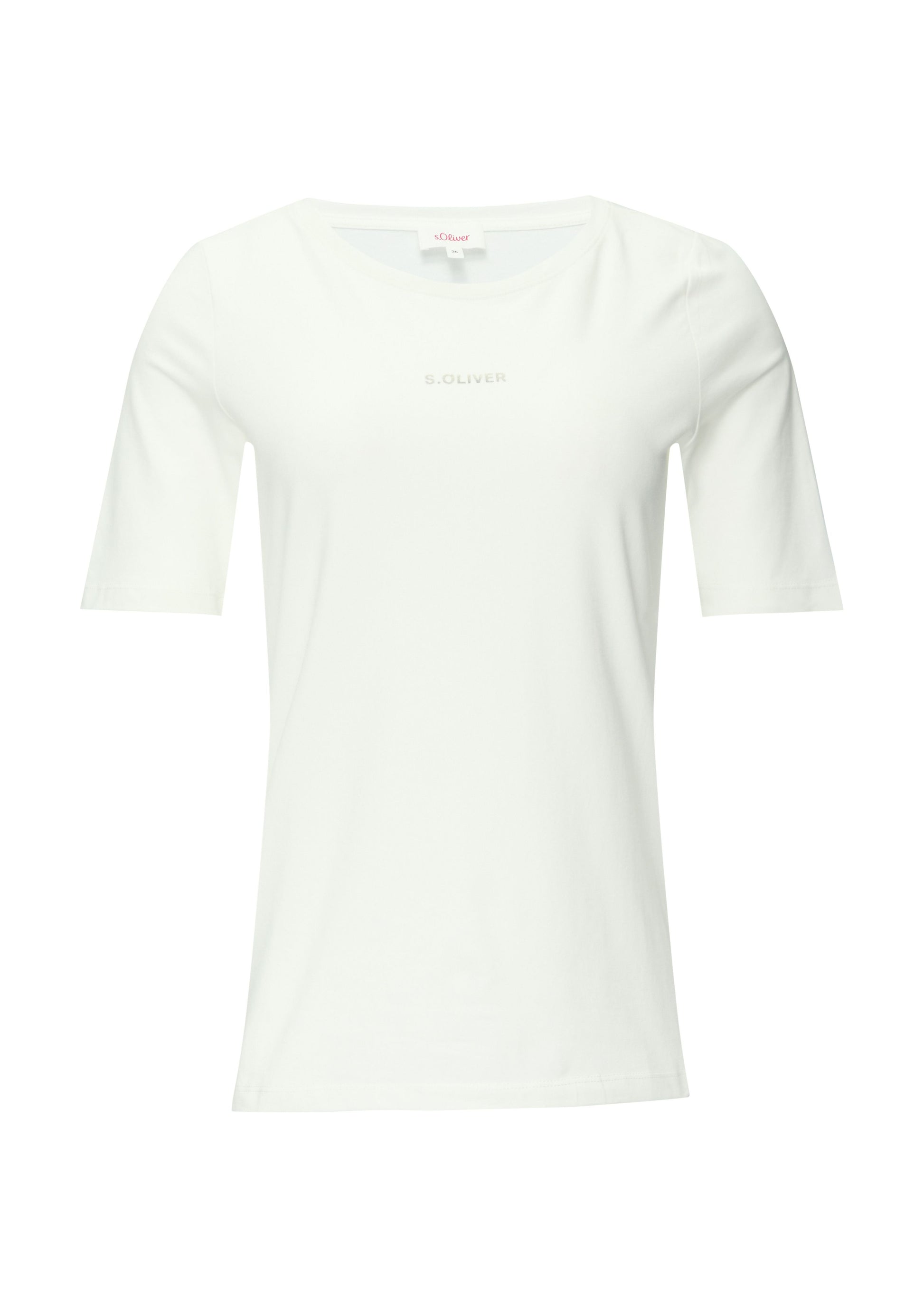 s.Oliver Damen T-Shirt weiß