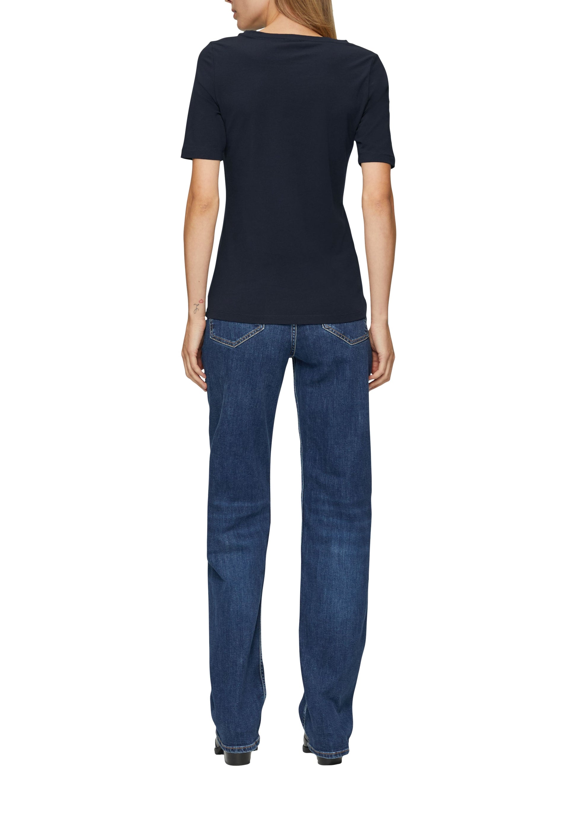 s.Oliver Damen T-Shirt blau
