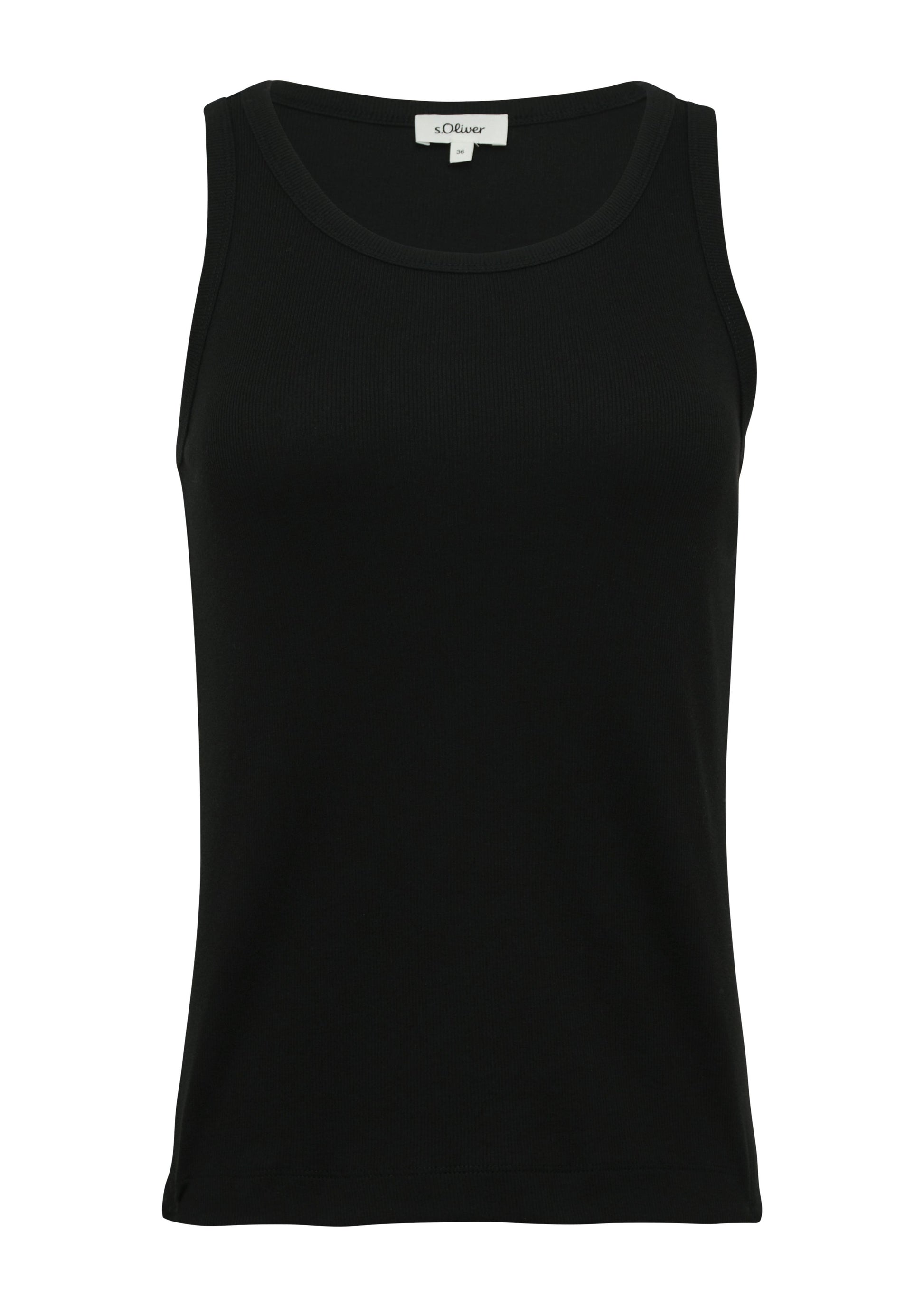s.Oliver Damen Top 44 schwarz