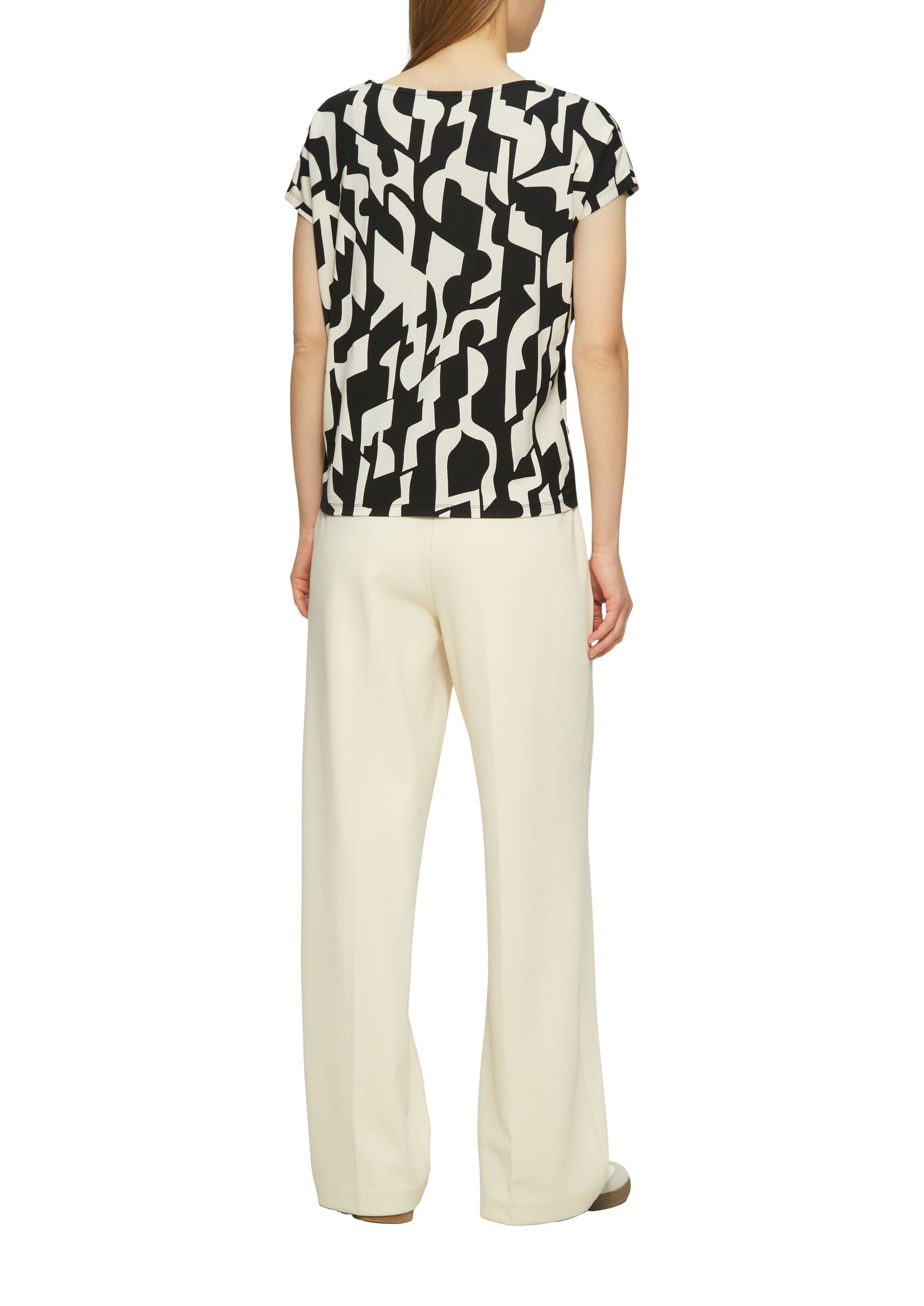 s.Oliver Damen T-Shirt schwarz