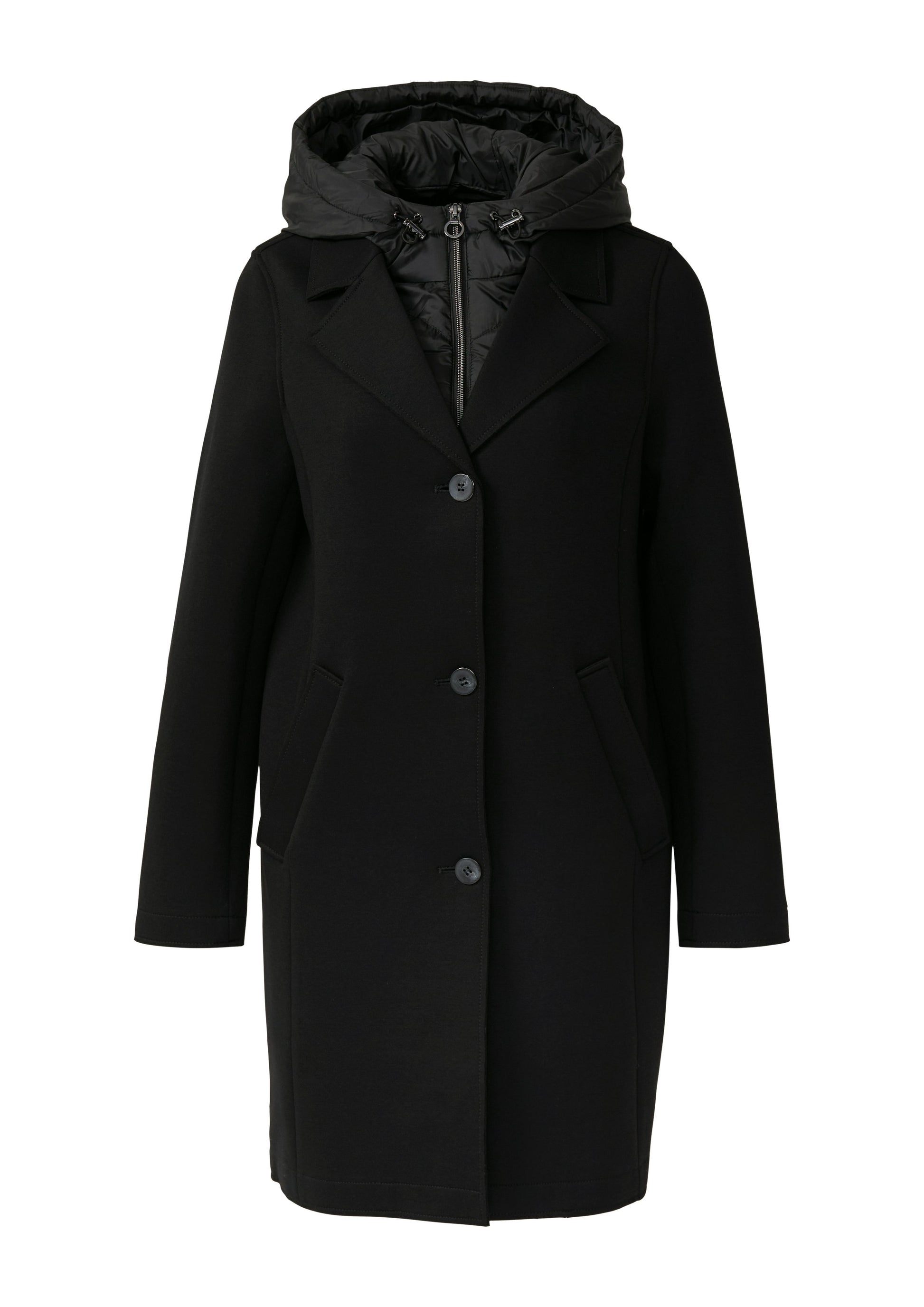 s.Oliver Damen Scuba-Mantel schwarz