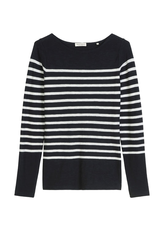 Marc O'Polo Damen Langarmshirt gestreift