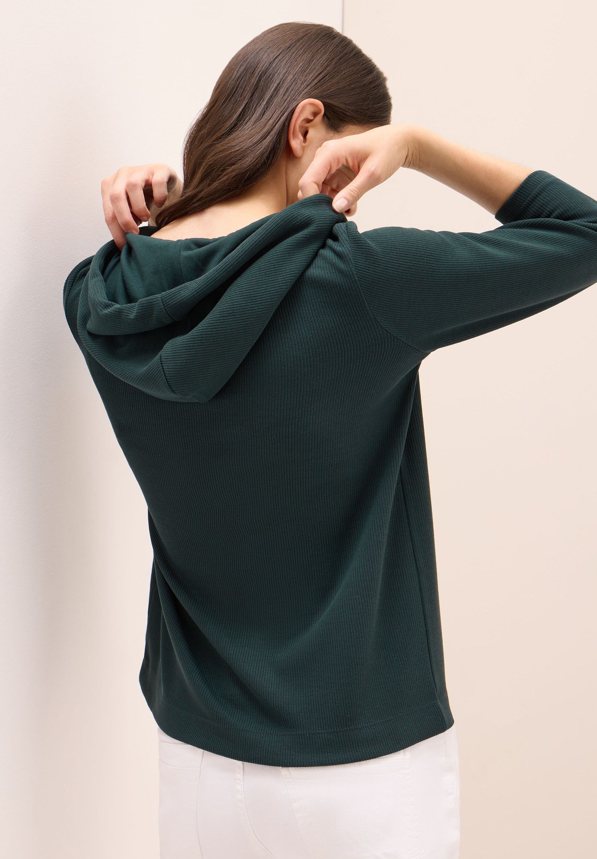 Cecil Damen Hoodie Shirt grün