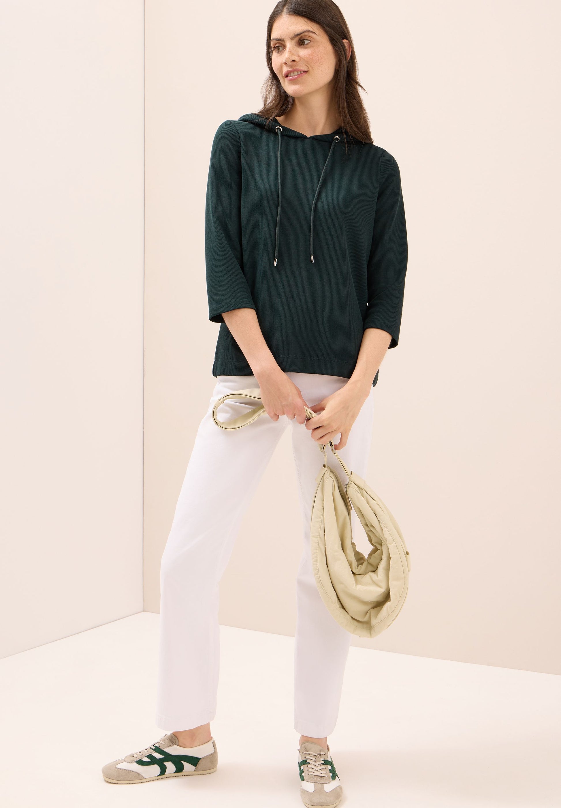 Cecil Damen Hoodie Shirt grün
