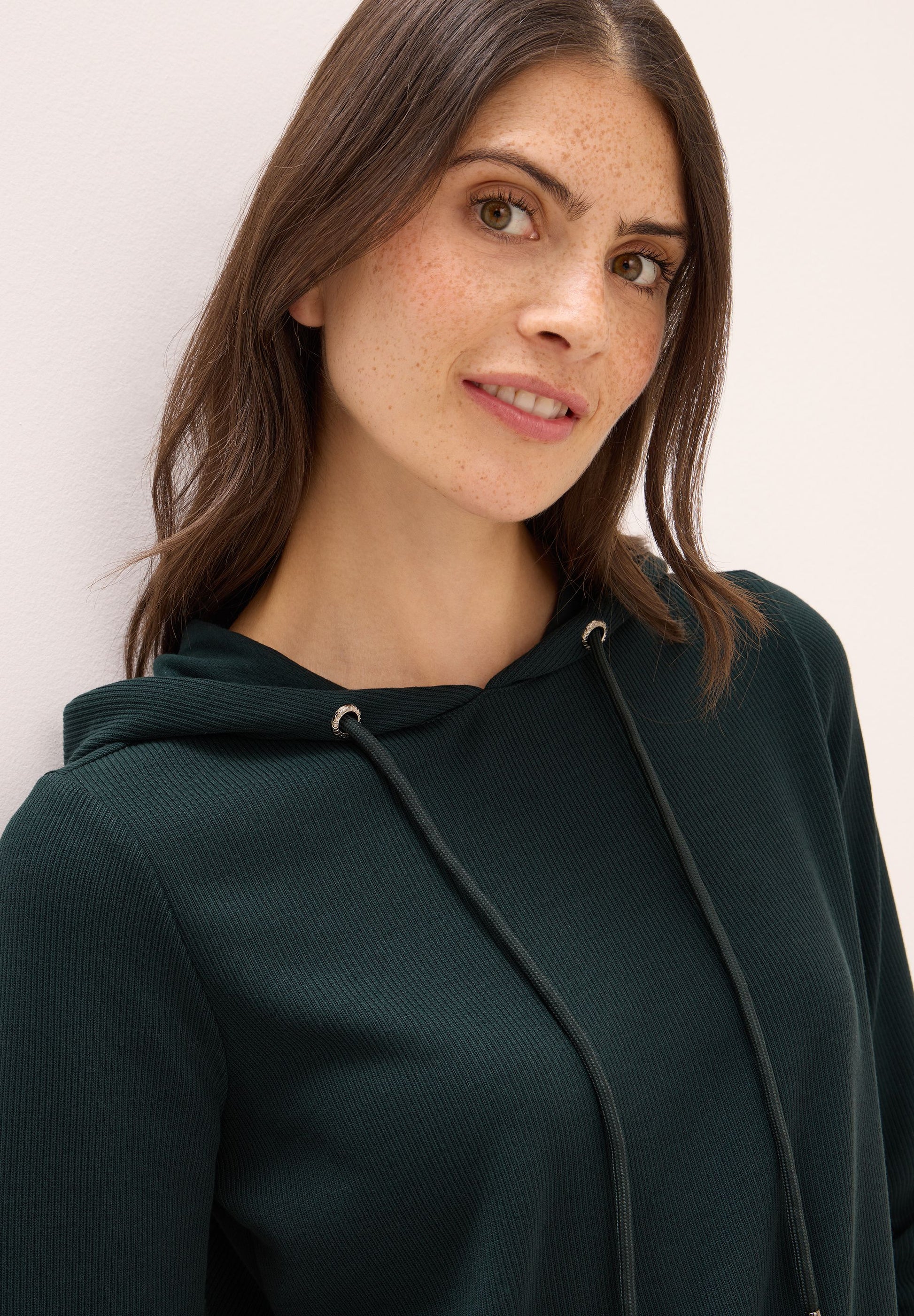 Cecil Damen Hoodie Shirt grün