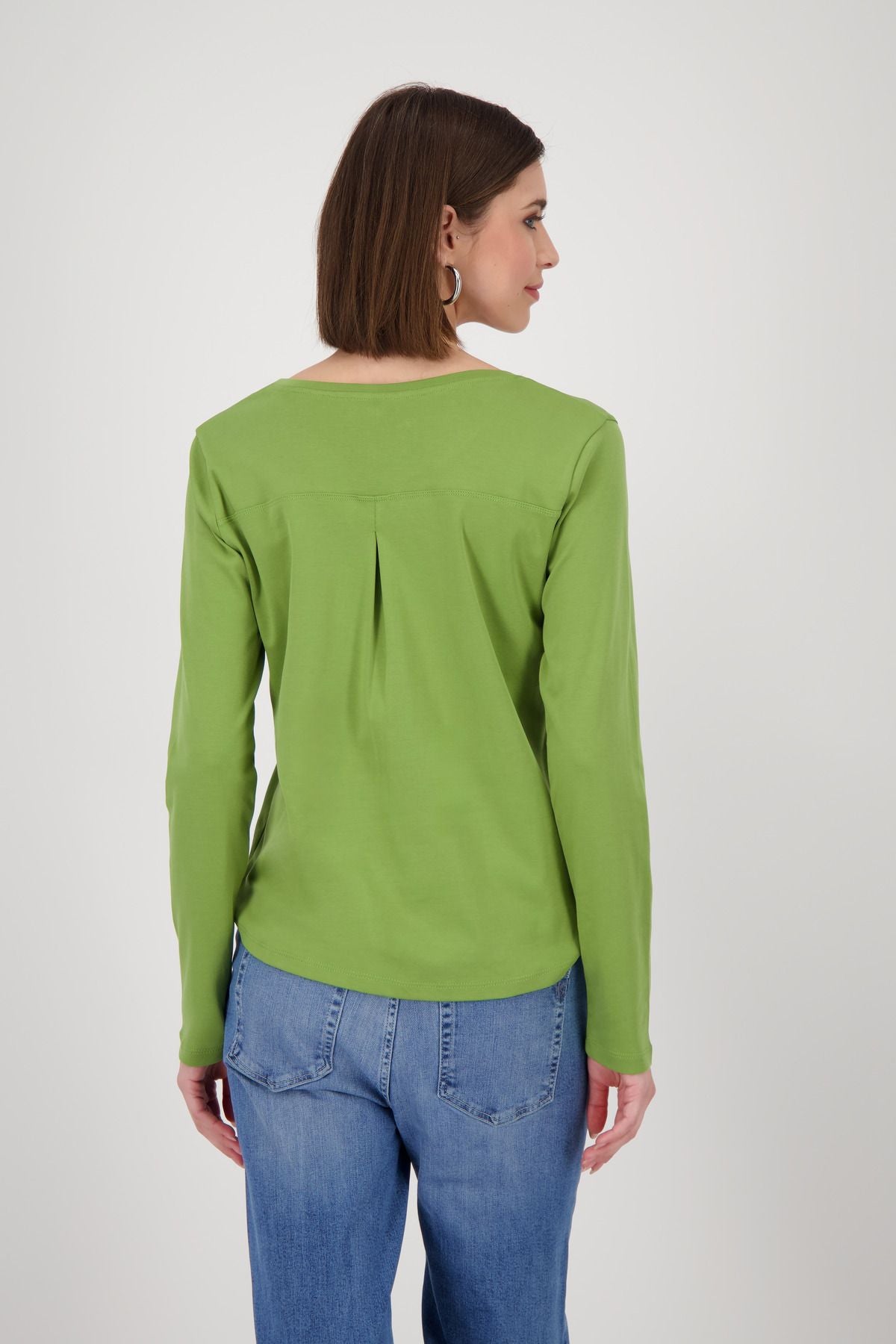 Monari Damen Langarmshirt grün