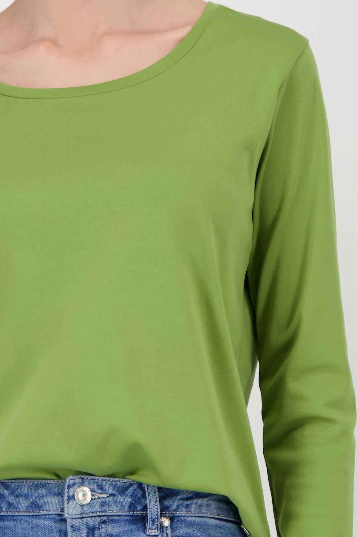 Monari Damen Langarmshirt grün