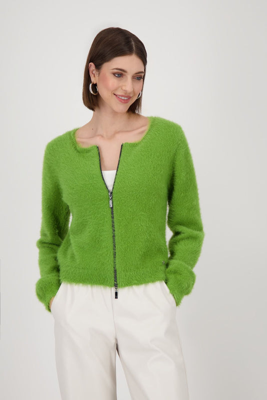 Monari Damen Strickjacke 44 grün
