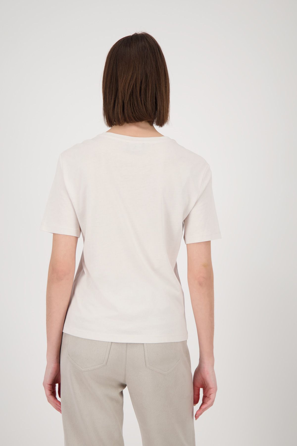 Monari Damen T-Shirt weiß