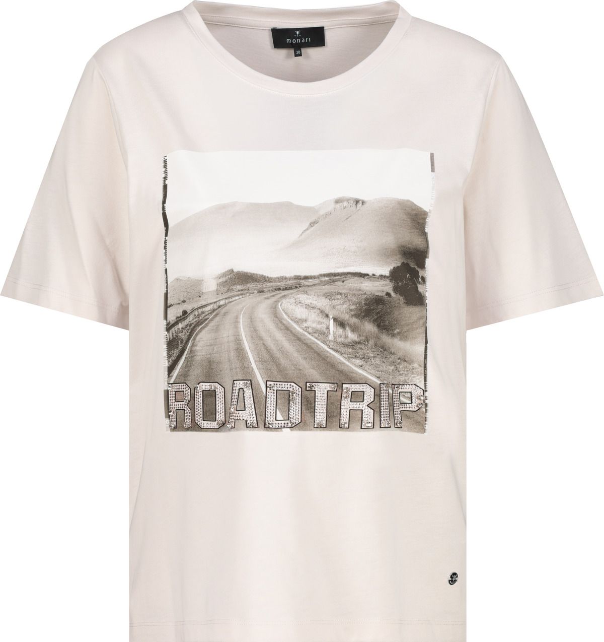 Monari Damen T-Shirt weiß