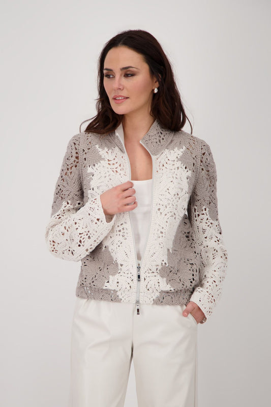 Monari Damen Strickjacke braun