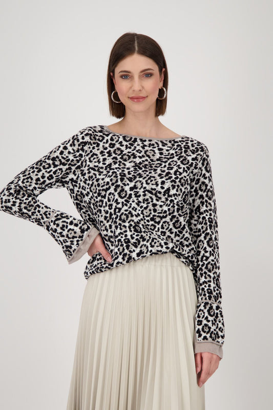Monari Damen Pullover braun