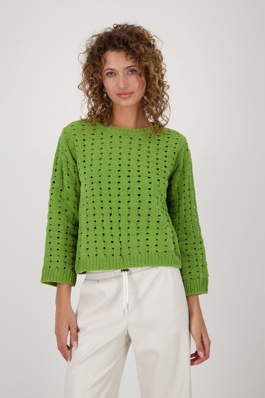 Monari Damen Pullover grün