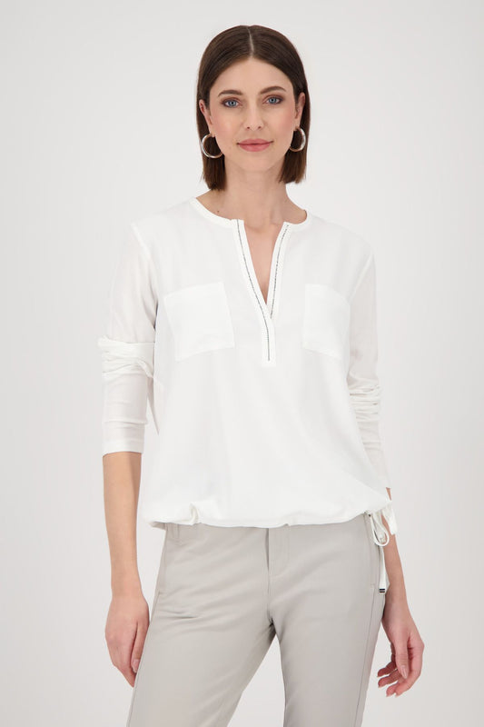 Monari Damen Bluse weiß