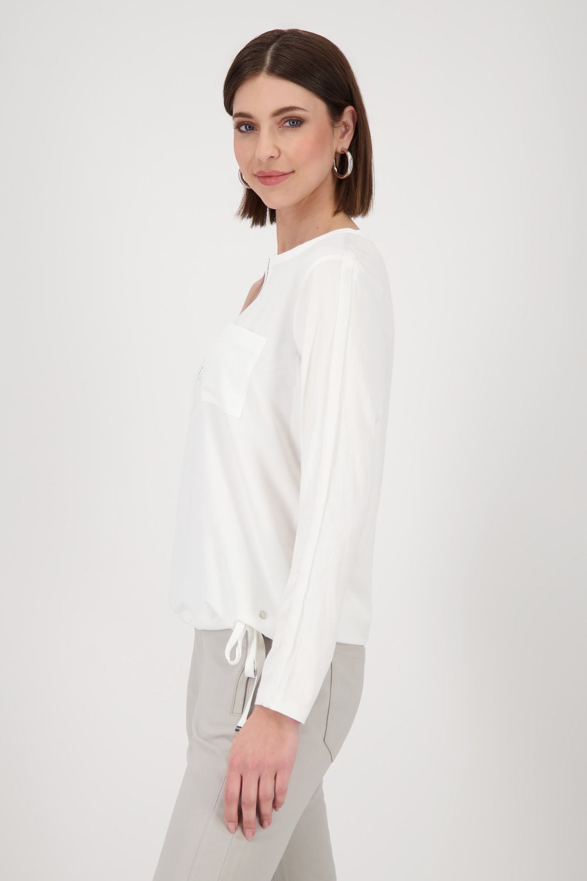Monari Damen Bluse weiß