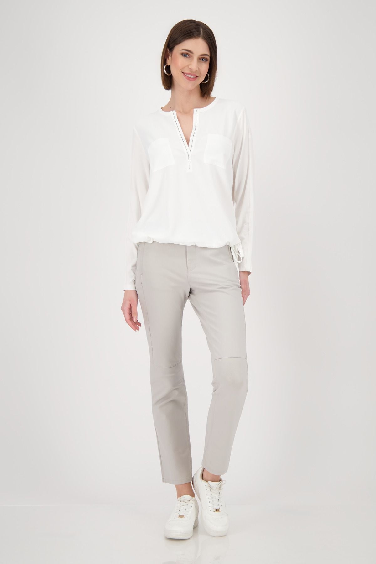 Monari Damen Bluse weiß