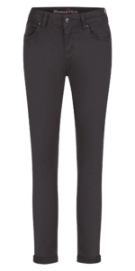 Buena Vista Damen Jeans Malibu-Zip high stretch twill schwarz