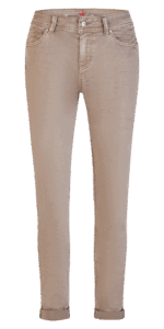 Buena Vista Damen Jeans Malibu-Zip high stretch twill beige