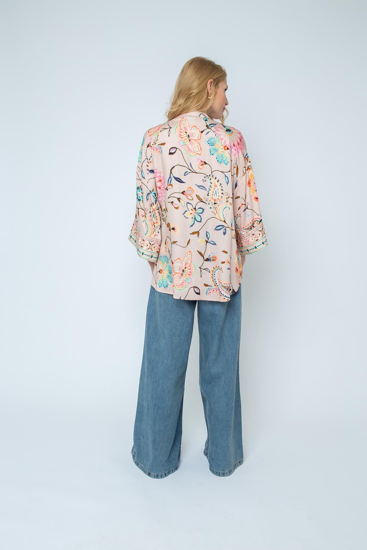 Emily van den Bergh Damen Bluse beige