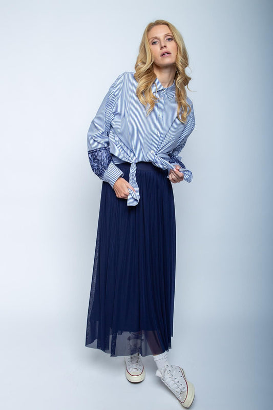 Emily van den Bergh Damen Rock blau