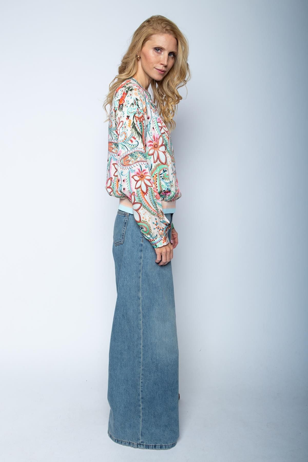 Emily van den Bergh Damen Bluse rot