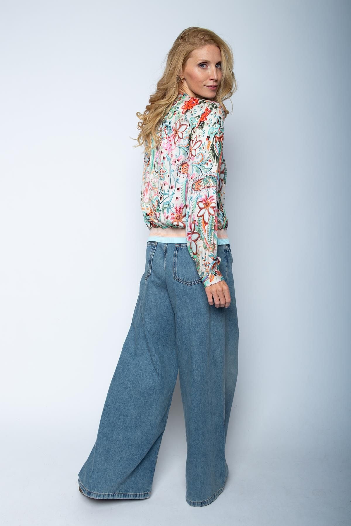 Emily van den Bergh Damen Bluse rot