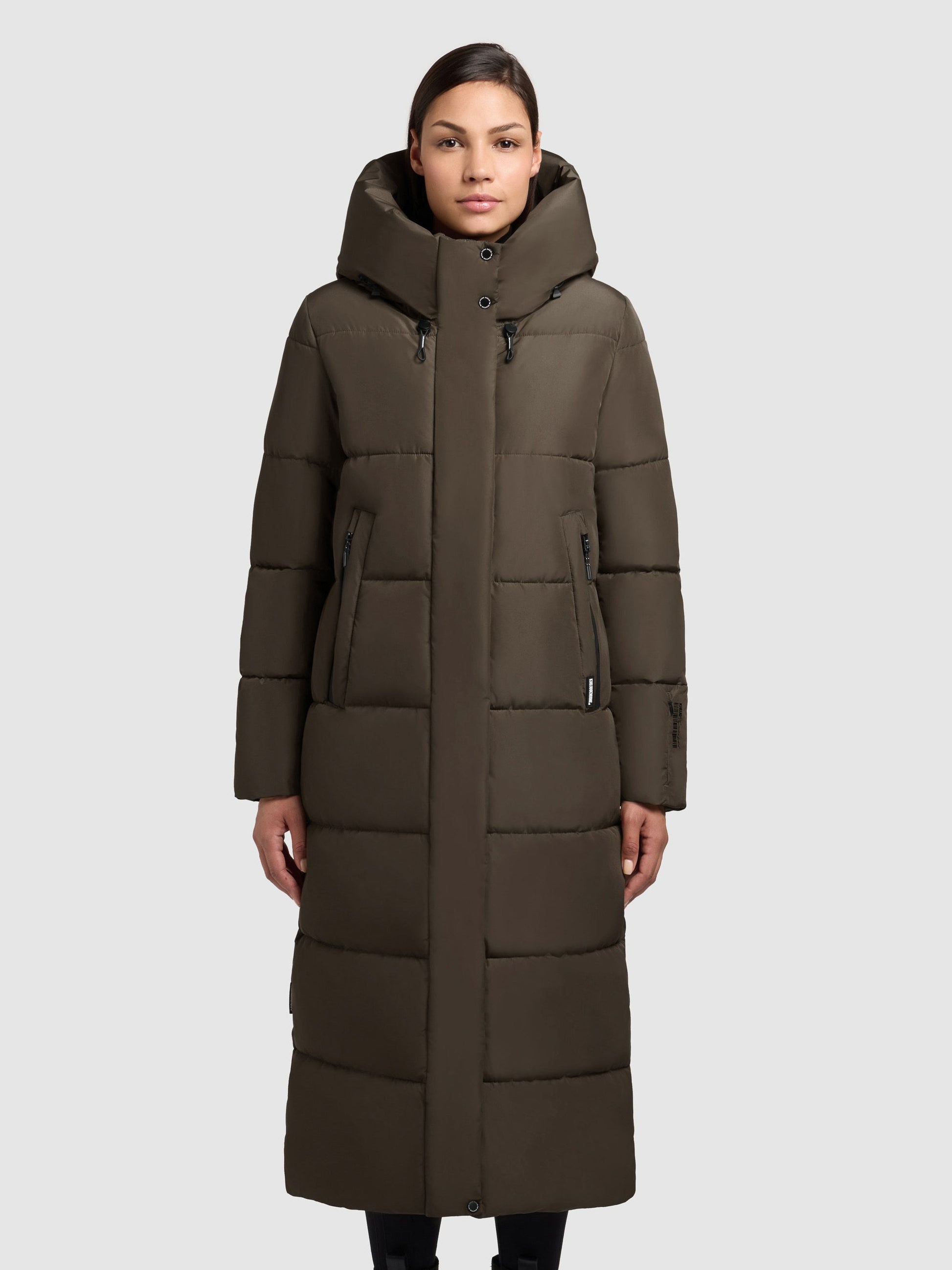khujo Damen Wintermantel SOULANI4 grün