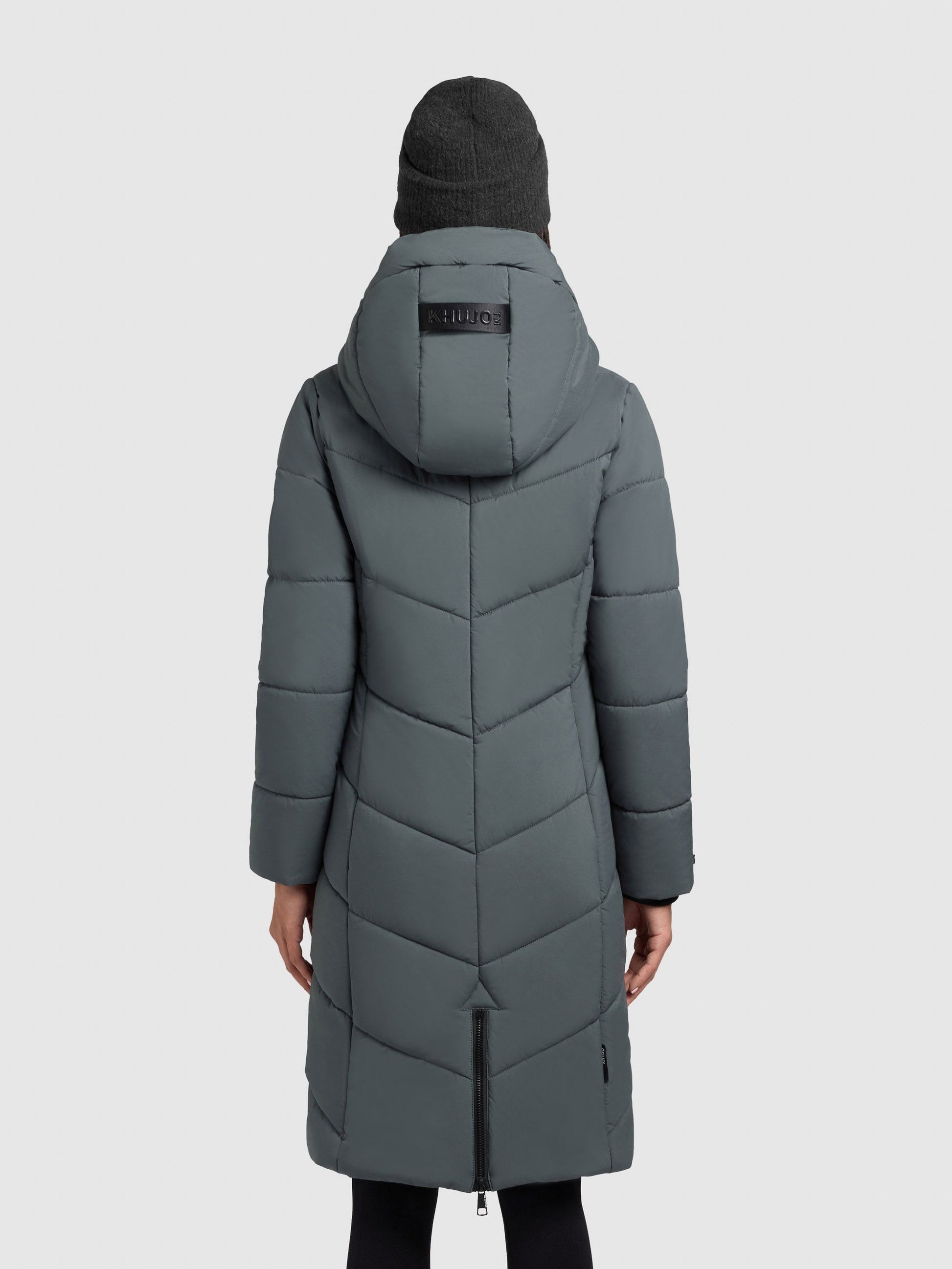 khujo Damen Wintermantel ARIBAY4 LIGHT blau