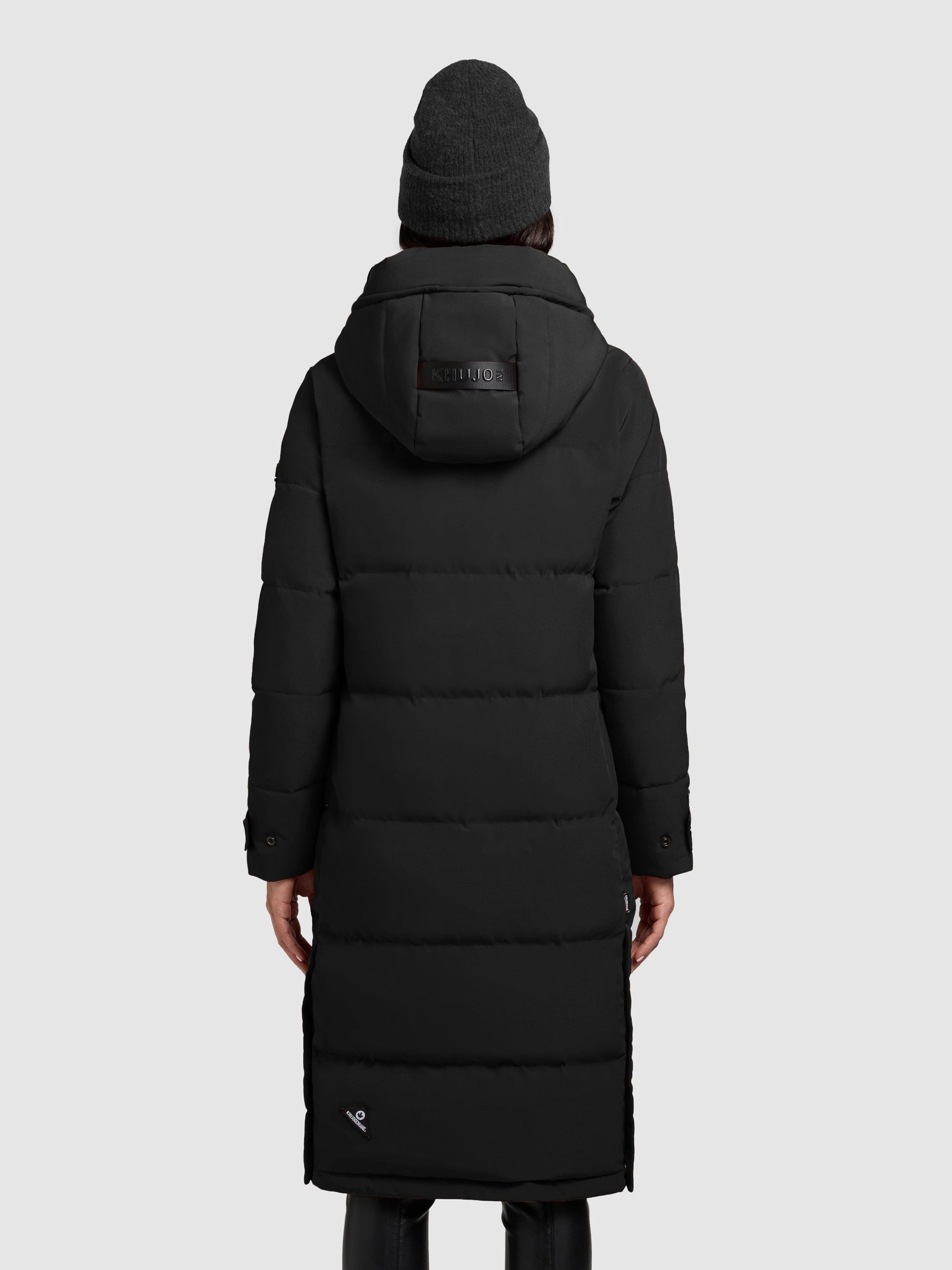 khujo Damen Wintermantel DAIRI schwarz