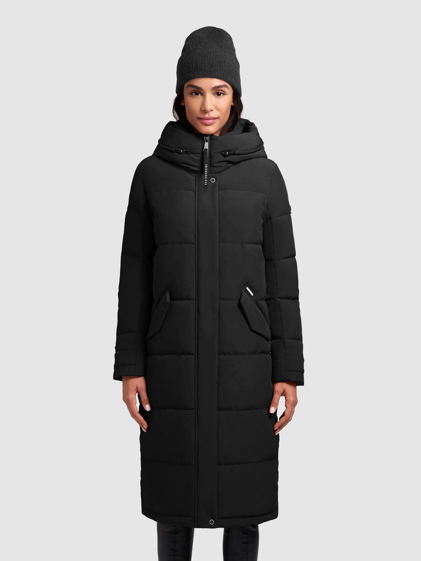 khujo Damen Wintermantel DAIRI schwarz