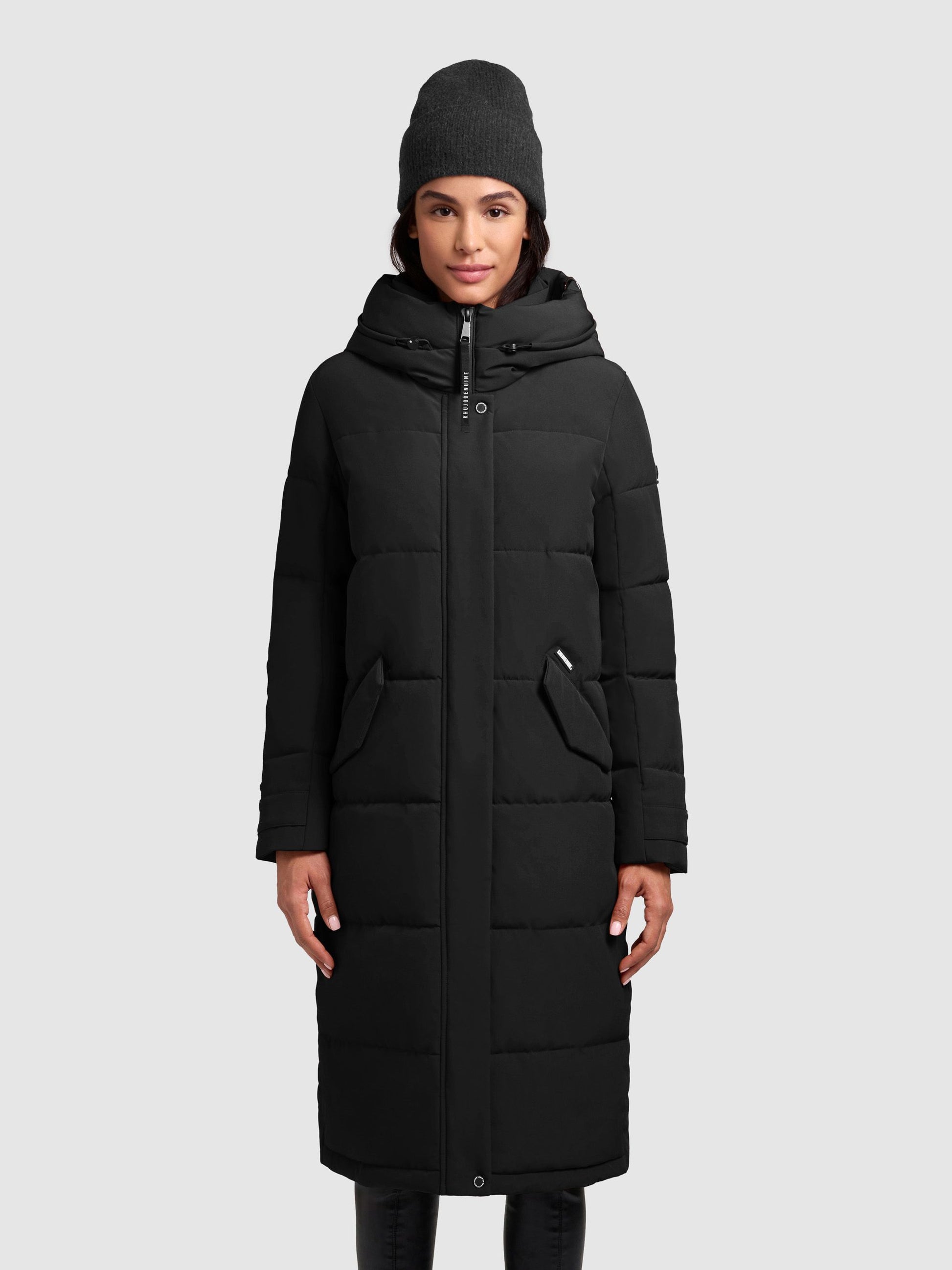 khujo Damen Wintermantel DAIRI schwarz