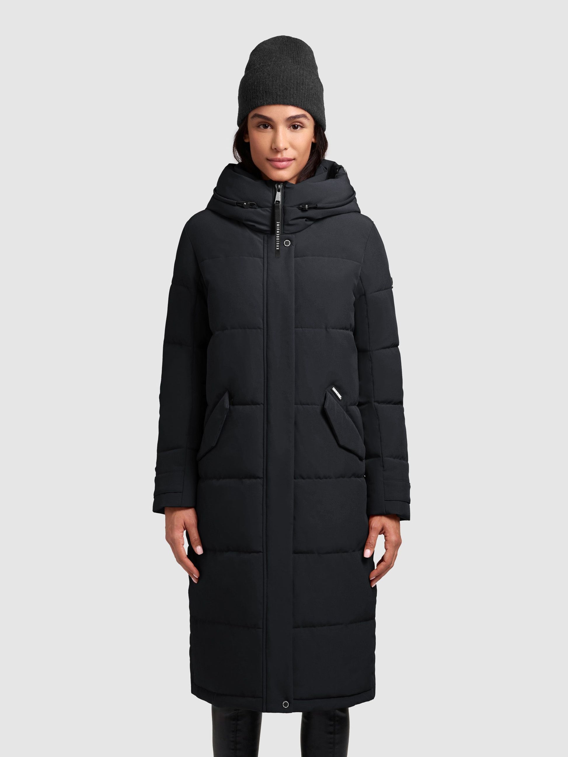 khujo Damen Wintermantel DAIRI blau