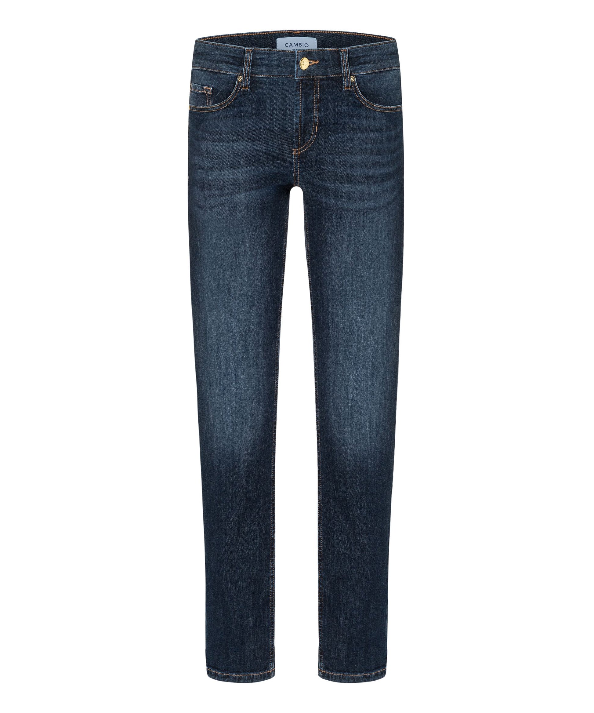 Cambio Damen Jeans Piper long 32 blau