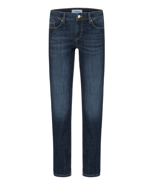 Cambio Damen Jeans Piper long 32 blau