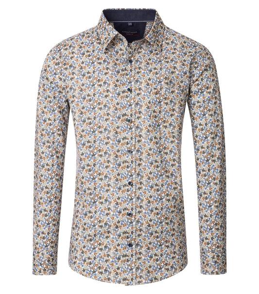 Casa Moda Herren Freizeithemd blau