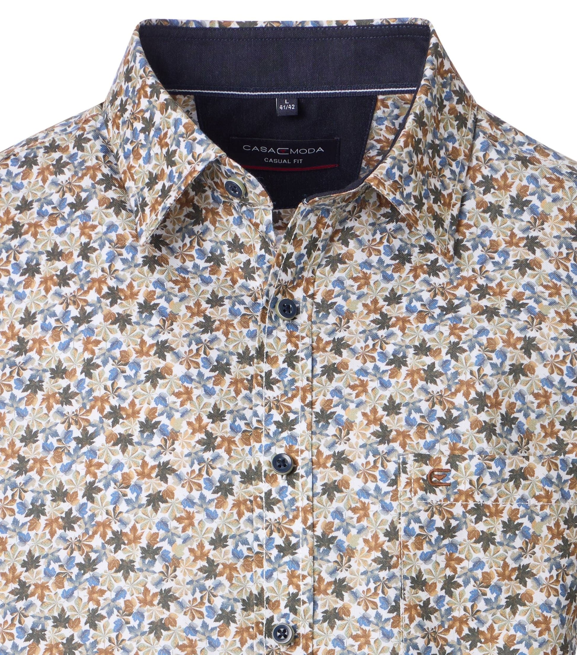 Casa Moda Herren Freizeithemd blau