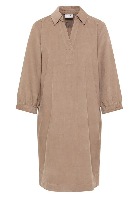 Cecil Damen Cordkleid S braun