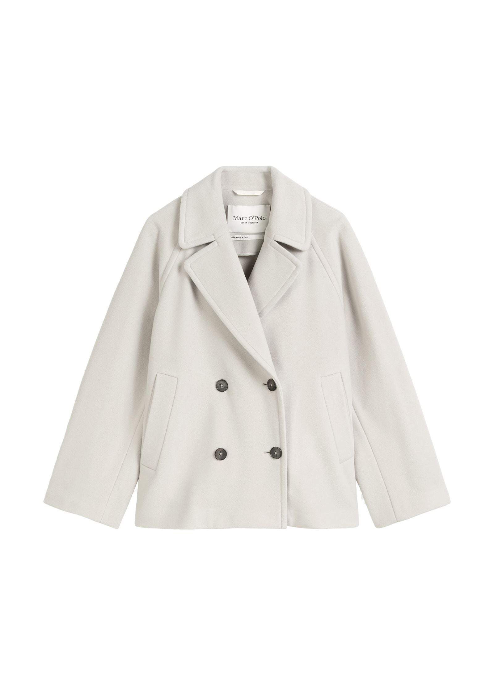 Marc O'Polo Damen Cape-Jacke relaxed weiß