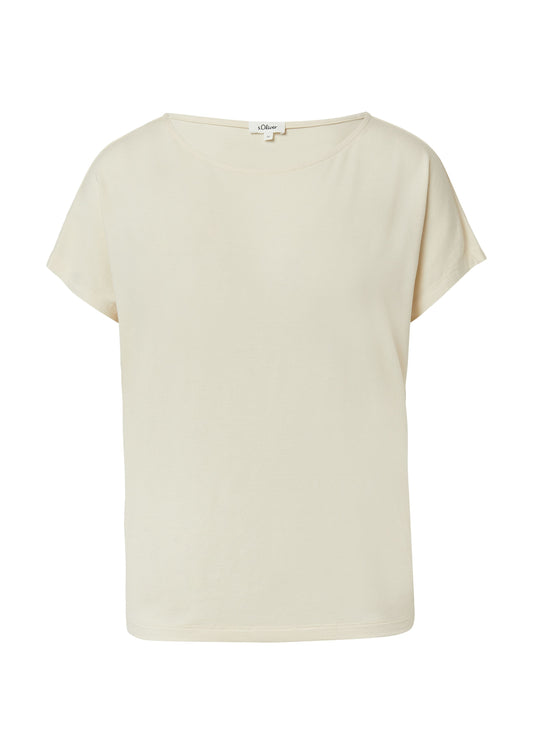 s.Oliver Damen T-Shirt beige
