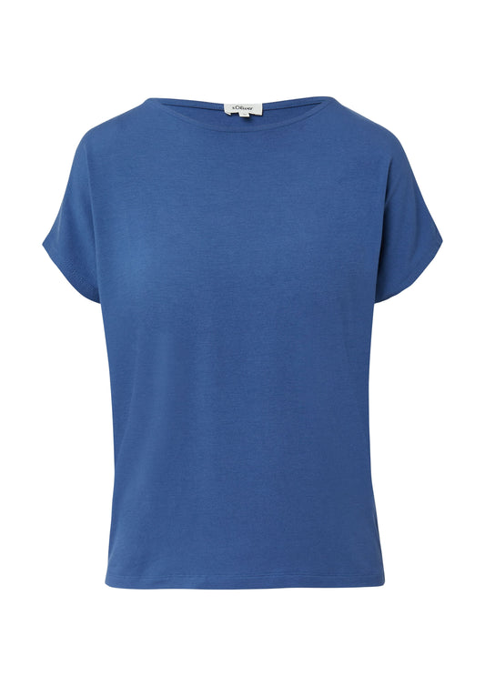 s.Oliver Damen T-Shirt blau