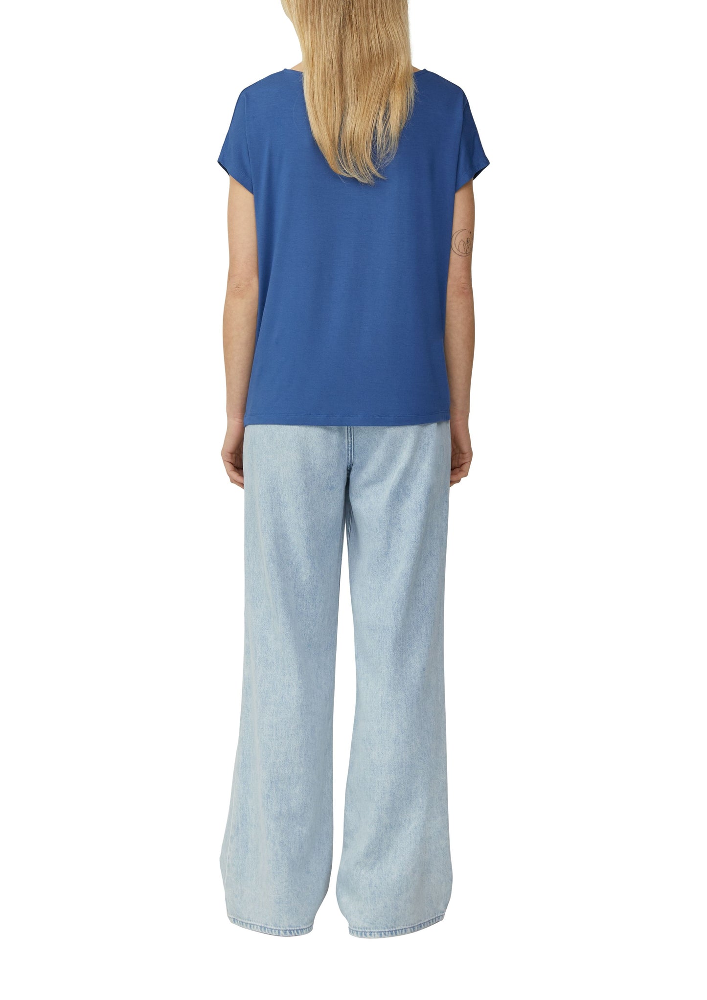 s.Oliver Damen T-Shirt blau