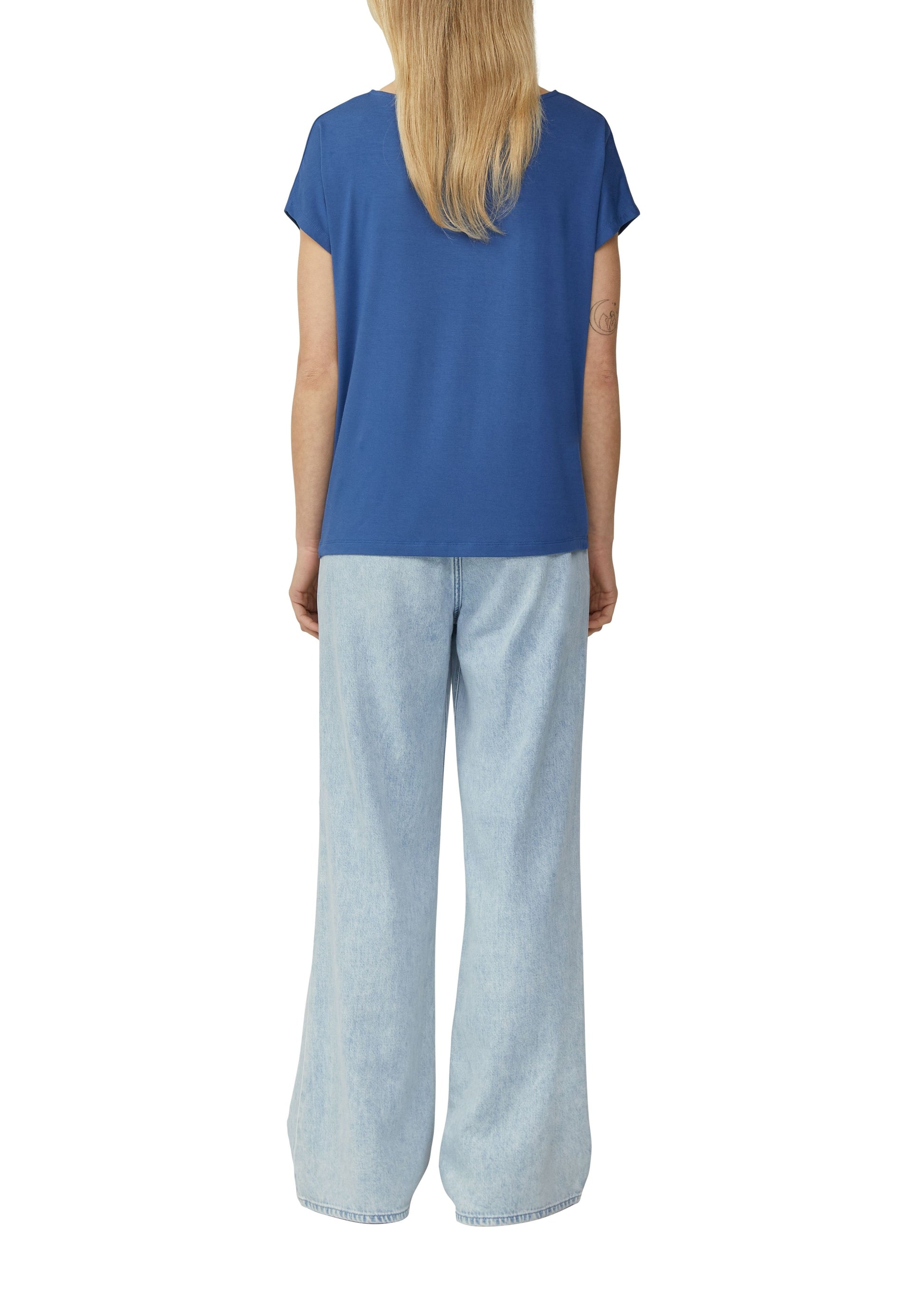 s.Oliver Damen T-Shirt blau