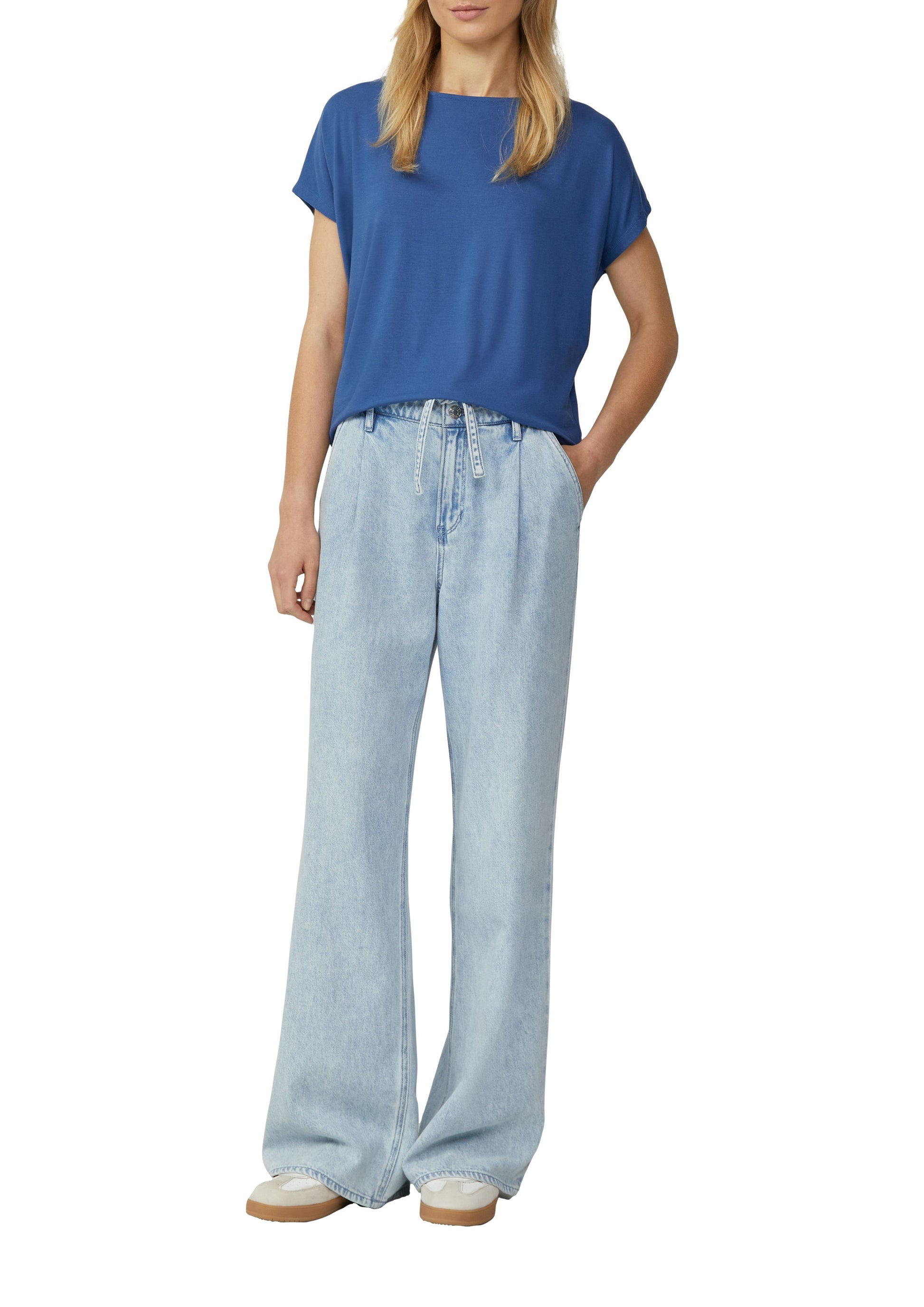 s.Oliver Damen T-Shirt blau