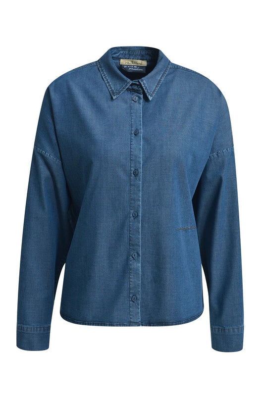 Smith&Soul Damen Denim Bluse blau